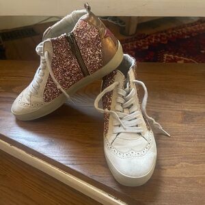 ShuShop Kids Glitter High-Top Sneakers*girls size 3
